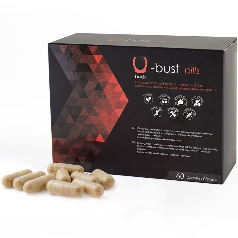 500 COSMETICS – U-BUST CAPSULE PER LINGROSSAMENTO DEL SENO – 60 CAPSULE