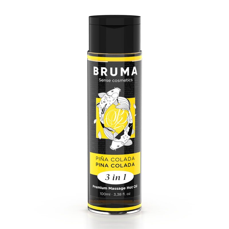 BRUMA – OLIO DA MASSAGGIO PREMIUM EFFETTO CALORE SAPORE PINA COLADA 3 IN 1 – 100 ML