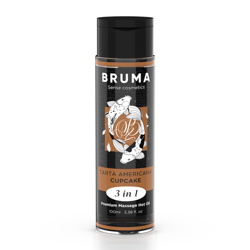 BRUMA – OLIO DA MASSAGGIO PREMIUM EFFETTO CALORE SAPORE CUPACKE 3 IN 1 – 100 ML