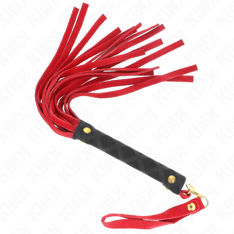 KINK – MINI FRUSTA IN CAMOSCIO ROSSO 30 CM