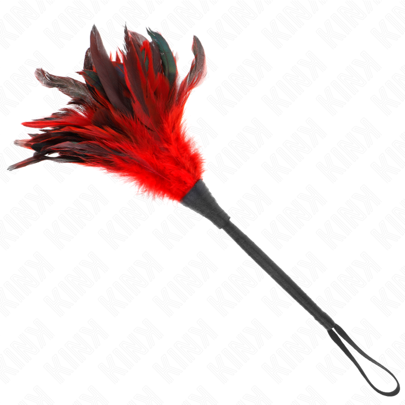 KINK – PIUME DI POLLO SOLLEGATO A FORMA DI CORNO ROSSO 36 CM 11