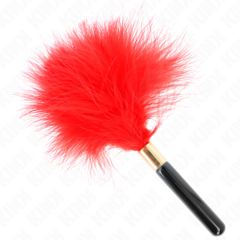 KINK – PIUME TICKLE IN METALLO ORO ROSSO 18 CM