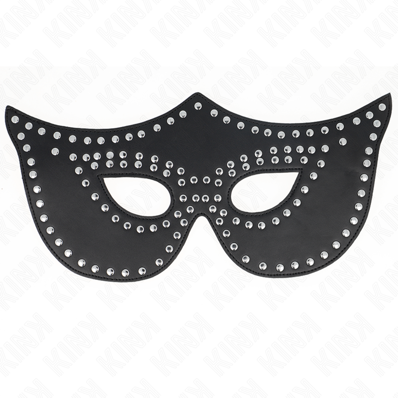 KINK – MASCHERA IN SIMILPELLE CON RIVETTI MODELLO 2 30 x 12 CM