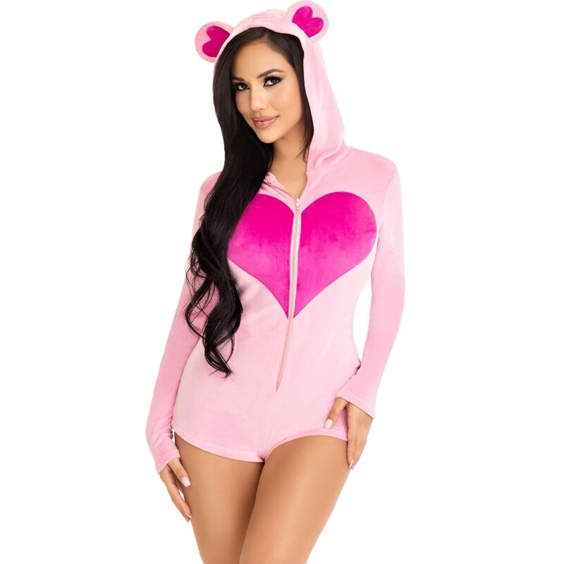 LEG AVENUE – BODY IN VELLUTO ORSETTO ROSA S