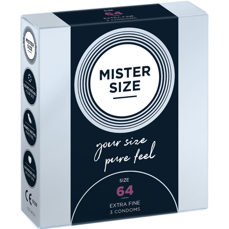 MISTER SIZE – PRESERVATIVI TAGLIA XXL 64 MM (3 UNITÀ)