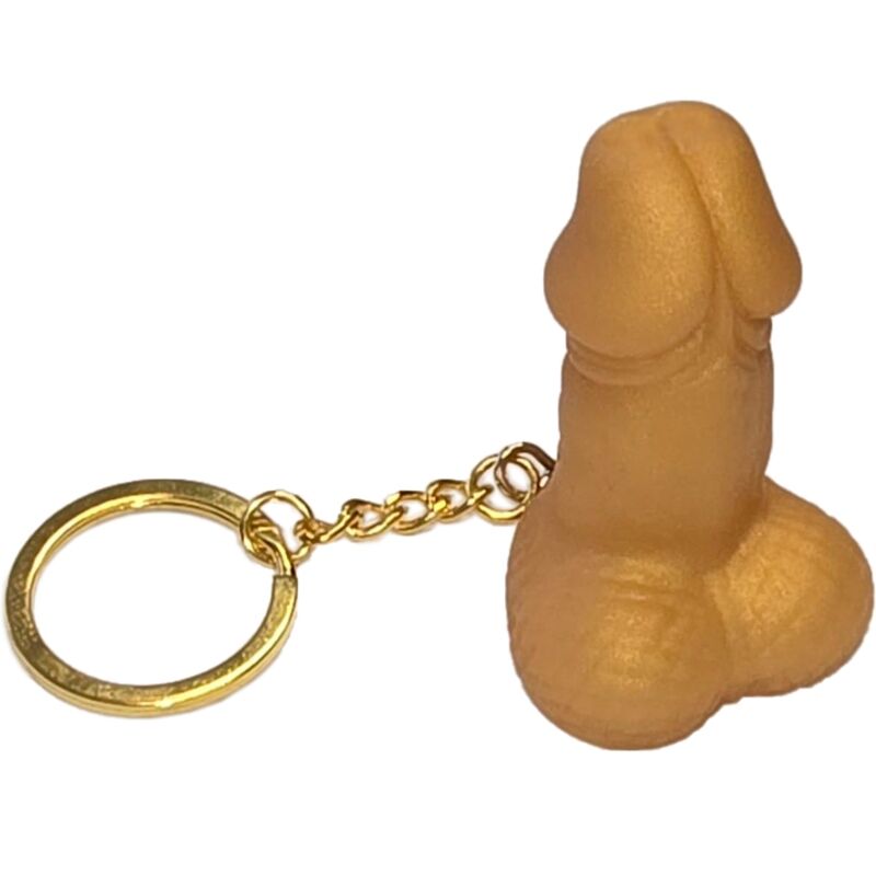 DIABLO PICANTE – PORTACHIAVI A FORMA DI PENE DORATO