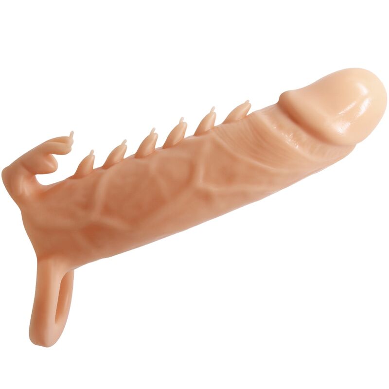 PRETTY LOVE – EMMIT GUAINA PER PENE + STIMOLATORE PER CLITORIDE FLESH
