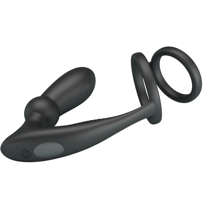 Anello Per Pene con Plug Anale Pretty Love Emoni 12 Vibrazioni Nero 4 Anello Per Pene con Plug Anale Pretty Love Emoni 12 Vibrazioni Nero 4
