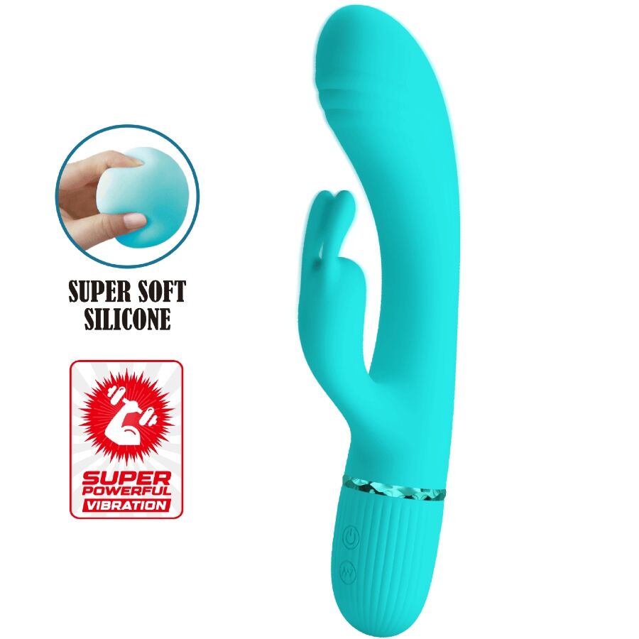 PRETTY LOVE – SCOCCO VIBRATORE CONIGLIO TURCHESE