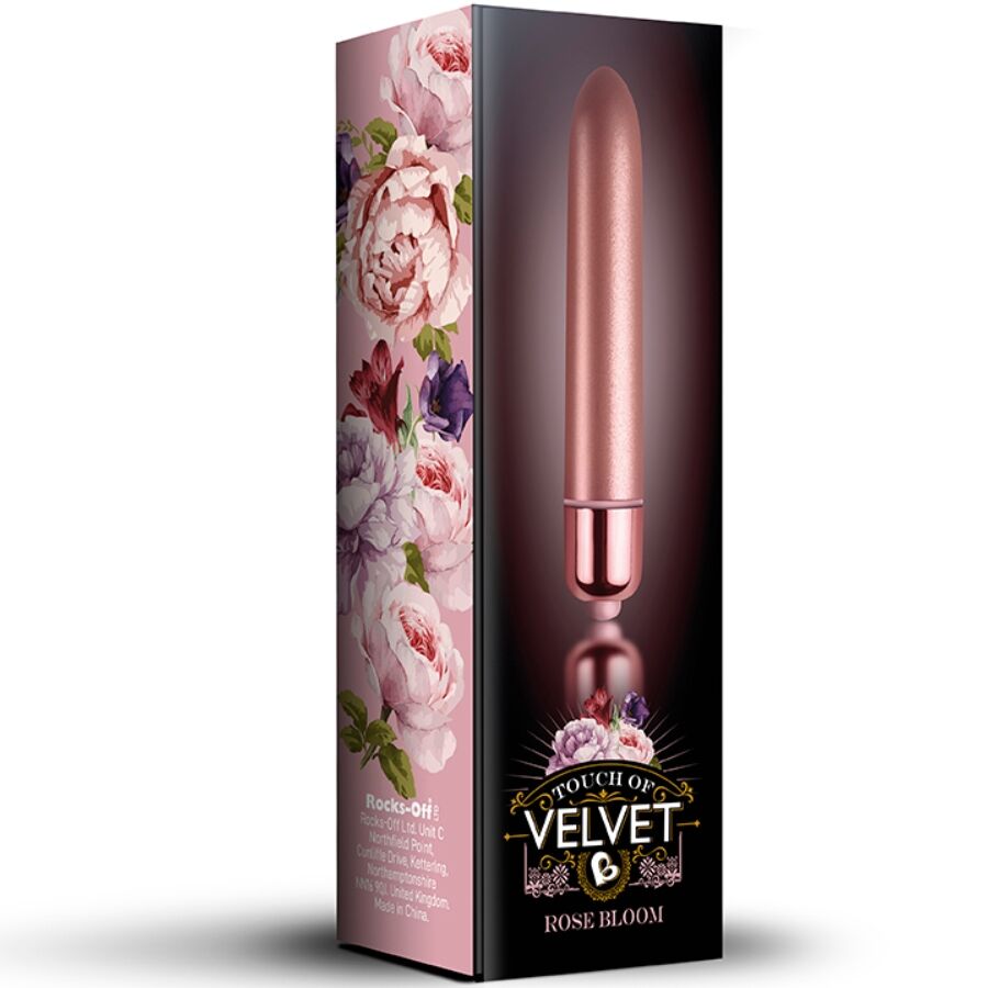 ROCKS-OFF – VIBRANTE BULLET TOUCH OF VELVET ROSE BLOOM 10 VELOCITÀ