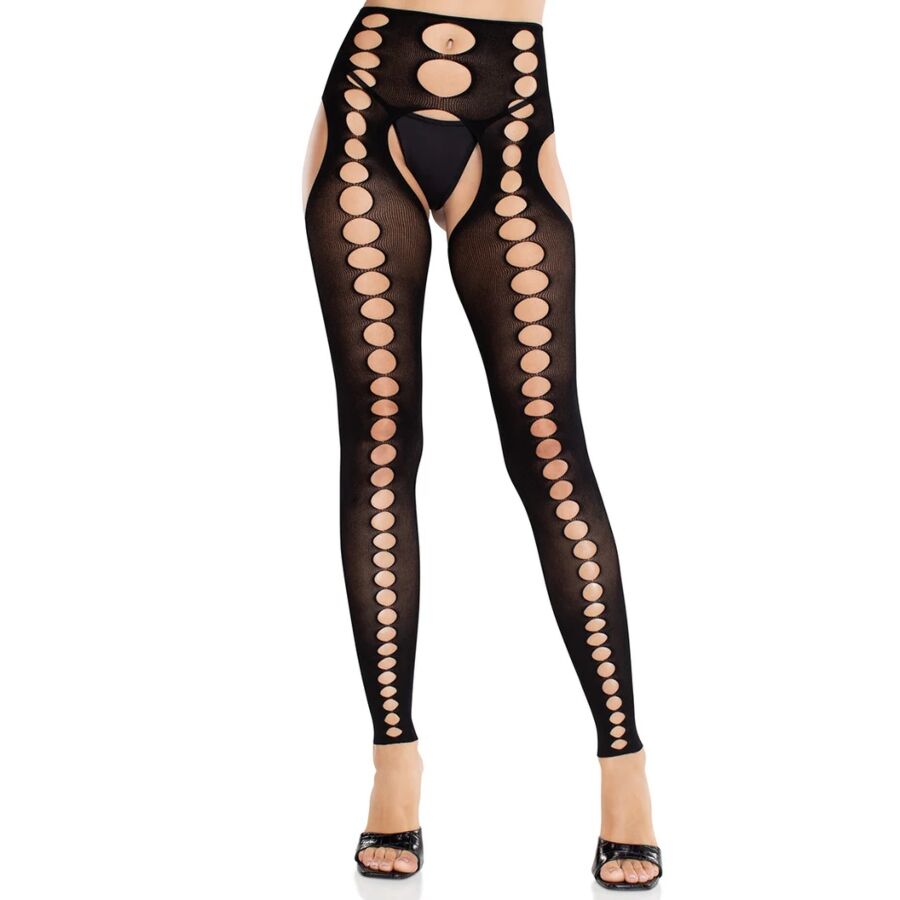 LEG AVENUE – CALZE COPRENTI SENZA CUCITURE SENZA SPALLINE NERE