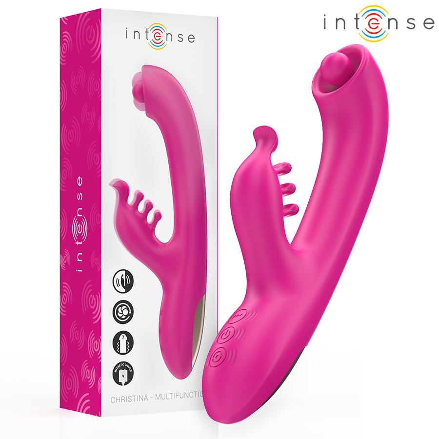 Vibratore Rabbit Multifunzione Intense Christina 22,5 Cm Rosa 2
