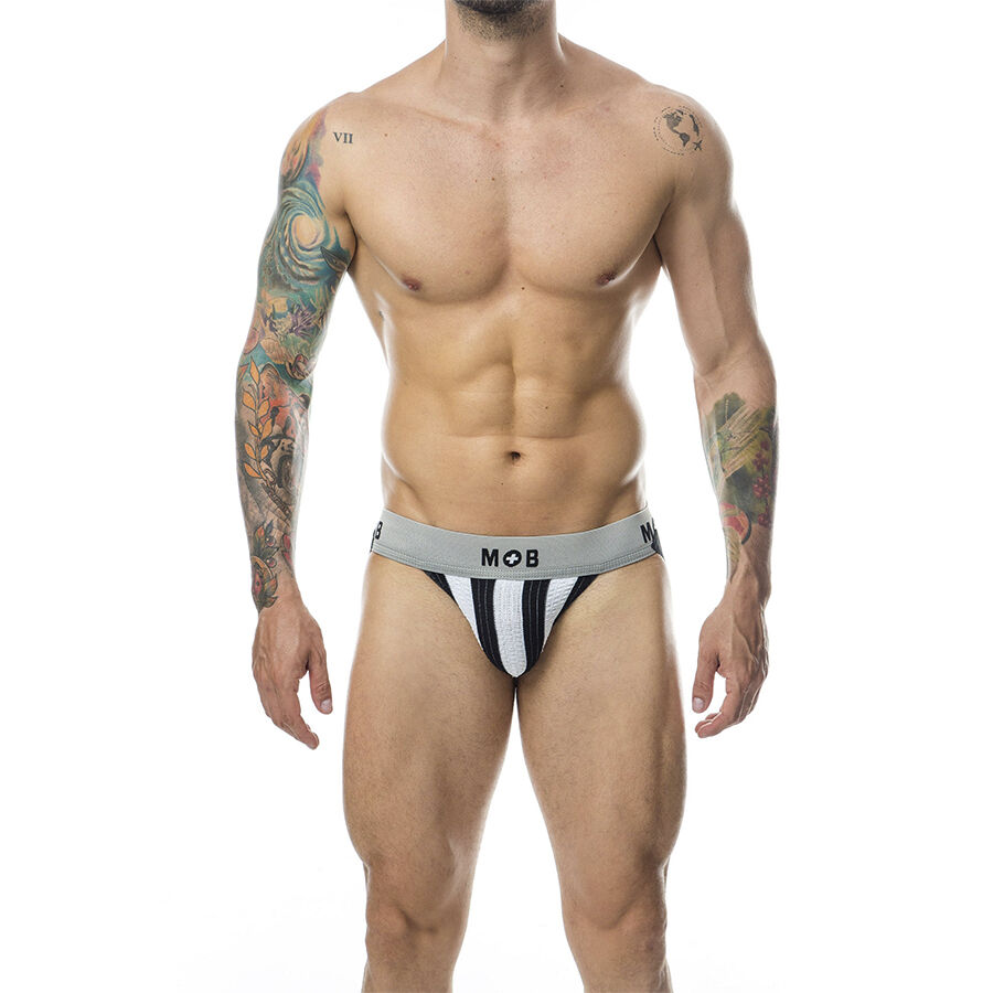 MOB – JOCK BIANCO A RIGHE CLASSICHE TAGLIA L 5