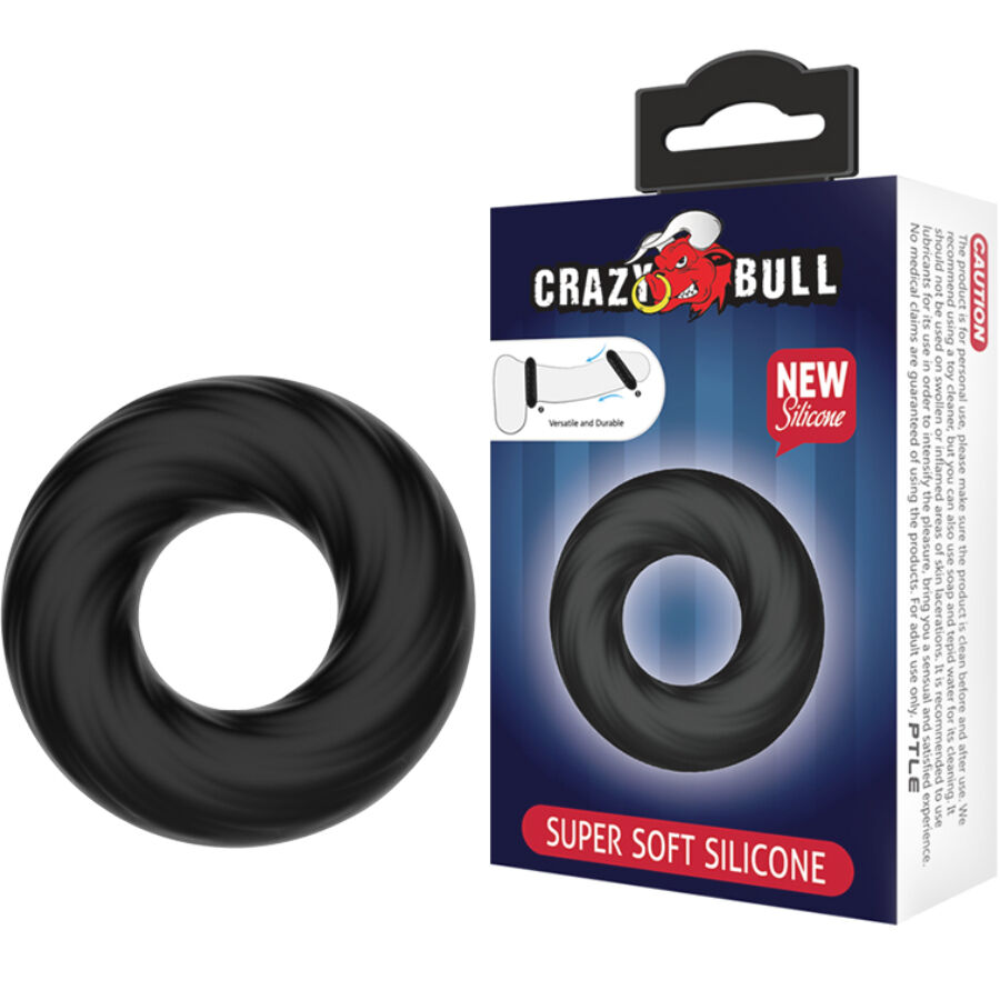 Anello Fallico Crazy Bull In Silicone Super Morbido Anello Fallico Crazy Bull In Silicone Super Morbido