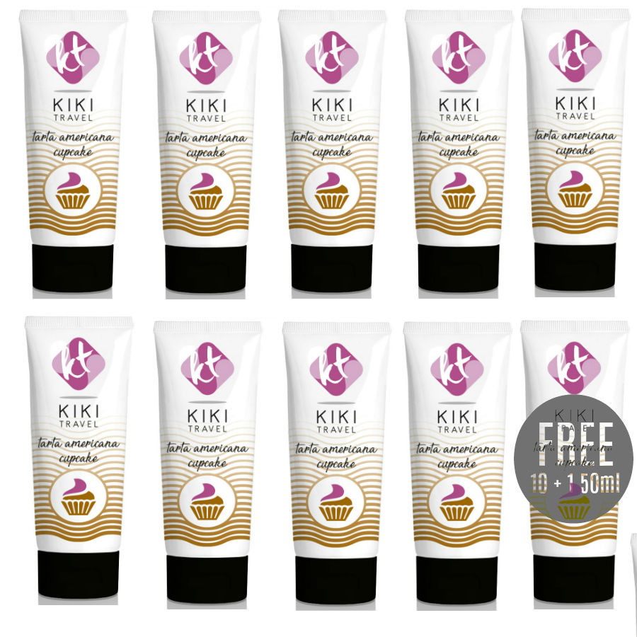 LUBRIFICANTE KIK TRAVEL CUPCAKE 50 ML 10 + 1 OMAGGIO