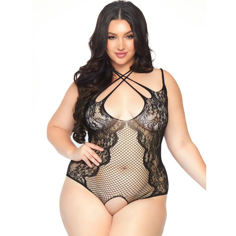 LEG AVENUE TEDDY CON APERTURA 1X-2X